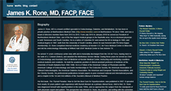 Desktop Screenshot of drjamesrone.com
